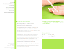 Tablet Screenshot of nagelstudio-vollberg.de